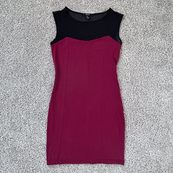 Red Bodycon Style Dress from F21 Size Small - Picture 1 of 3